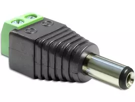 Adapteris jungtims DeLOCK 65396 DC 2,1 x 5,5 mm 2 kontaktų juodai žalias