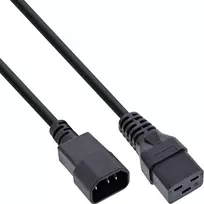 InLine maitinimo adapterio laidas, IEC-60320 C14 į C19, 3x1,5 mm², maks. 10 A, 1 m