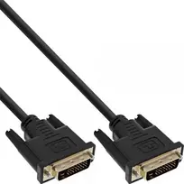 DVI-D kabelis Premium 24+1 vyriškas / vyriškas Dual Link paauksuotas 1m InLine 17771P