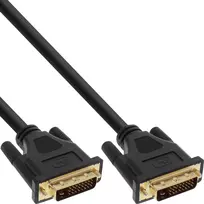 DVI-D laidas Premium 24+1 kištukas / kištukas Dual Link auksuotas 7,5 m InLine 17787P