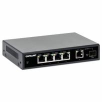 Intellinet 5 prievadų Gigabit Ethernet PoE+ jungiklis su SFP prievadu, 91 W galios biudžetas