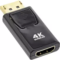 InLine keitiklis DisplayPort (vyriškas) / HDMI (moteriška), 4K/60Hz, su garsu