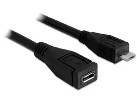 USB laidas DeLOCK 83248 USB 2.0 1m Micro-USB B juodas