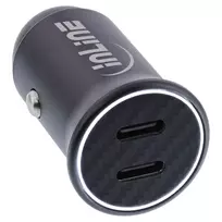InLine 31502Y automobilinis USB-C įkroviklis su Power Delivery, 2x USB-C, juodas