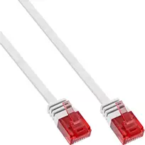 InLine Flat Patch kabelis Cat.6 U/UTP Gigabit paruoštas baltas 1 m