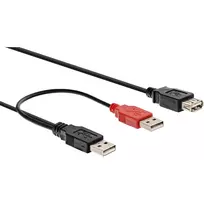 USB 2.0 Y-laidinys 2x Type A vyriškas/moteriškas InLine 34510Z 0,2 m