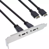 InLine 33446K Lankstinio rėmelio adapteris USB-C į USB 3.2 priekiniam skydeliui, 0,5 m