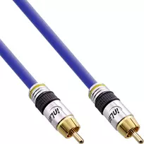 InLine Premium RCA vaizdo ir skaitmeninio garso laidas, RCA vyriškas / vyriškas, paauksuotas, 10 m