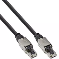 InLine Patch laidas, U/UTP, Cat.6A, halogenų neturintis, AWG23 varis, juodas 40 m