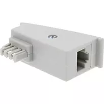 InLine TAE-F DSL adapteris, TAE-F kištukas / RJ45 lizdas, 8P2C, skirtas Fritzbox, pilka spalva