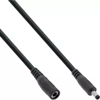 InLine DC ilginimo laidas, DC kištukas/lizdas 4,0x1,7 mm, AWG 18, juodas, 3 m