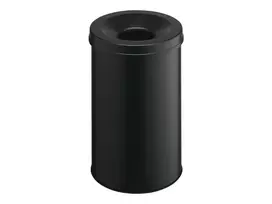 Dėžė atliekoms apvali plieninė juoda Durable 330601