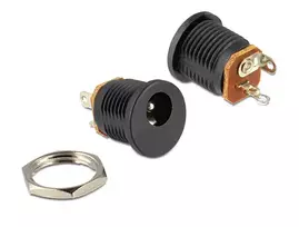 Laido lyties keitiklis DeLOCK 65503 DC 2.1 x 5.5 mm juodas