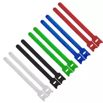 InLine kabelio raištis su lipnia juosta 12x125mm 10 vnt. 5 spalvų