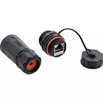 InLine Cat.6A jungtis, vandeniui atspari IP68, 2x RJ45 F/F, 1:1