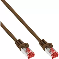 InLine Patch Laidas S/FTP PiMF Cat.6 250MHz PVC varis rudas 15m