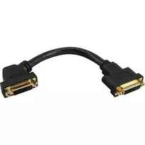 InLine DVI-I adapterinis kabelis 24+5 DVI motina / motina su flanšu 0,2 m