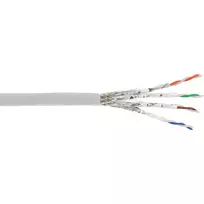 InLine Patch kabelis S/FTP PiMF Cat.6A halogen free 500MHz baltas 100m