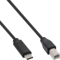 USB 2.0 laidas InLine 35762 USB-C (vyriškas) – USB-B (vyriškas) juodas 2 m