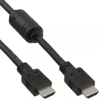InLine HDMI kabelis High Speed vyras + feritas juodas 5m