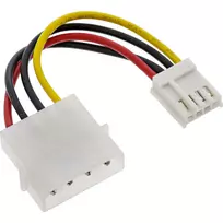 InLine maitinimo adapteris vidinis 5.25 colio 4 kontaktų Molex moteriškas / 3.5 colio Floppy vyriškas 0.06 m