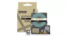 Lipnių etikečių juosta Epson LK-5TKN auksinė permatoma 1,8 cm terminė rašalinė