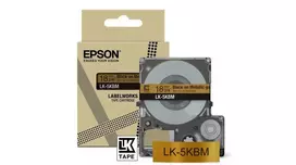 Epson LK-5KBM juoda auksinė terminė perdavimo etikečių juosta 1,8 cm