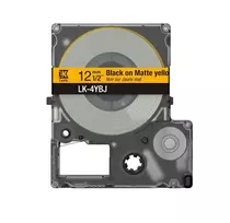 Epson C53S672073 juosta etiketėms juoda ant geltonos
