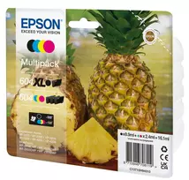 Epson 604XL rašalo kasetė 4 vnt. Originali didelės talpos juoda, žydra, rausvai raudona, geltona
