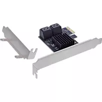 InLine SATA 6Gb/s valdiklis su 4 SATA prievadais PCI-Express 2.0