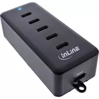 InLine USB-C PowerHub 5 prievadų 100W įkroviklis universalus suderinamumas