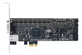 ASUS IPMI EXPANSION CARD-SI PCIe plėtimosi kortelė su RJ-45 ir VGA, juoda/sidabrinė