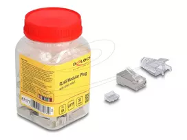 DeLOCK 67177 RJ45 kištukas sidabrinis permatomas vyriškas 50 vnt.