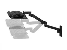 Laikiklis klaviatūrai Ergotron LX Pro Wall Keyboard Arm juodas aliuminis