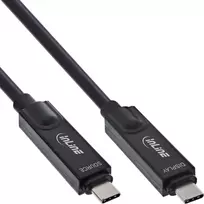 InLine 35799I USB kabelis USB 3.2 Gen 2 (3.1 Gen 2) 10 m USB C juodas
