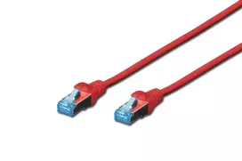 Tinklo kabelis Digitus CAT 5e SF/UTP Patch Cord Raudonas 1 m
