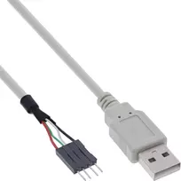 InLine USB 2.0 adapterinis laidas, lizdas Type A / vidinis header, 0,40 m