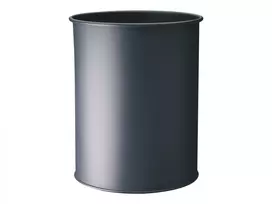 Šiukšliadėžė Durable 330158 15 L apvali metalinė antracito