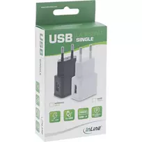 InLine USB maitinimo adapteris 31504S 100-240V į 5V/1,2A juodas