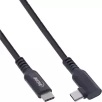 InLine USB 3.2 Gen.1 laidas, USB Type-C vyriškas/vyriškas kampuotas VR, juodas, 5 m