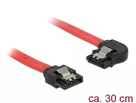 SATA kabelis DeLOCK 83963 0,3 m SATA 7 kontaktų juodas raudonas