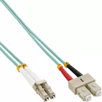 InLine Fiber Optical Duplex Cable LC/SC 50/125µm OM3 7.5m