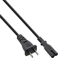 InLine maitinimo laidas Kinijos kištukas į Euro8 IEC-C7, juodas, 1,8 m