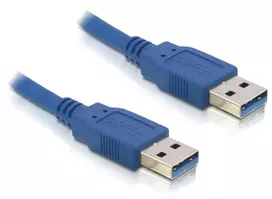 USB kabelis DeLOCK 0,5m USB 3.0 / USB 3.2 Gen 1 A-A mėlynas