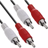 InLine garso kabelis, 2x RCA M/M 10 m, juodas