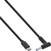 InLine USB-C į HP nešiojamojo kompiuterio (apvalus/mažas) įkrovimo laidas, 2 m