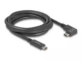 DeLOCK USB kabelis USB Type-C vyriškas į USB Type-C vyriškas kampuotas 2m 5Gbps 4K PD 60W