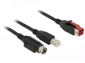 USB kabelis DeLOCK 85489 USB 2.0 3m USB B juodas