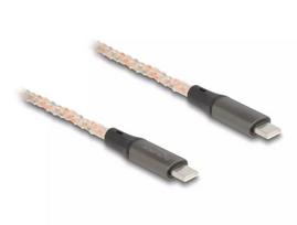 DeLOCK USB 2.0 laidas USB Type-C vyriškas į vyrišką PD 3.0 100 W RGB 1,20 m