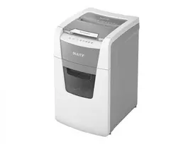 Leitz IQ Autofeed Office 150 automatinis popieriaus smulkintuvas P4, kryžminis pjovimas, 22 cm, 4 x 30 mm, 44 l, 350 lapų, 55 dB